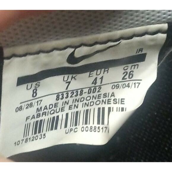 Mens Nike Cortez Basic Jewel Trainers Black Sz 8 Leather Sneaker 833238-002 main image 8
